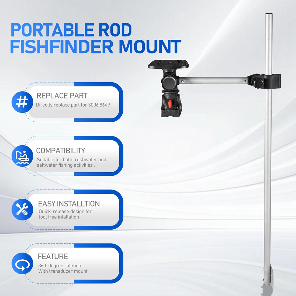 قطعة غيار لحامل جهاز تحديد موا - مراجعة Fish Finder Transducer وسعره