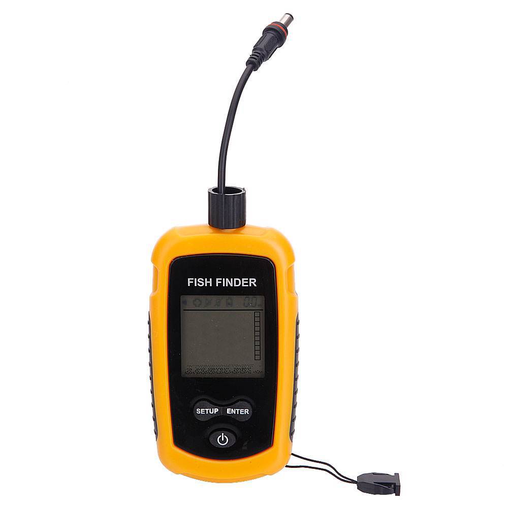جهاز سونار محمول لتحديد مواقع  - مراجعة Fish Finder Transducer وسعره