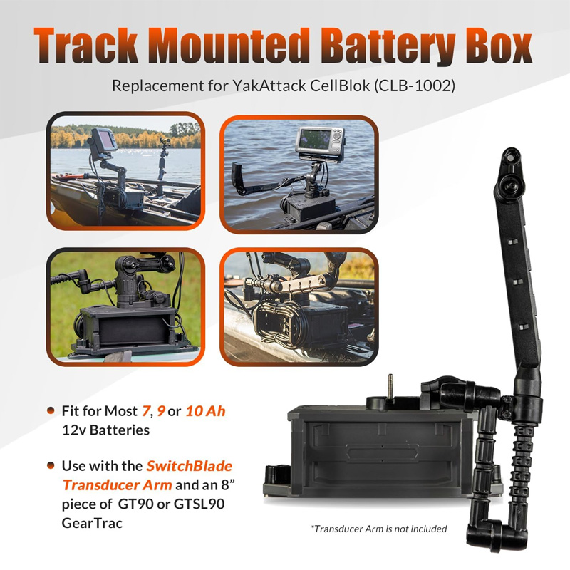 صندوق بطارية مثبت على المسار ل - مراجعة Fish Finder Battery وسعره