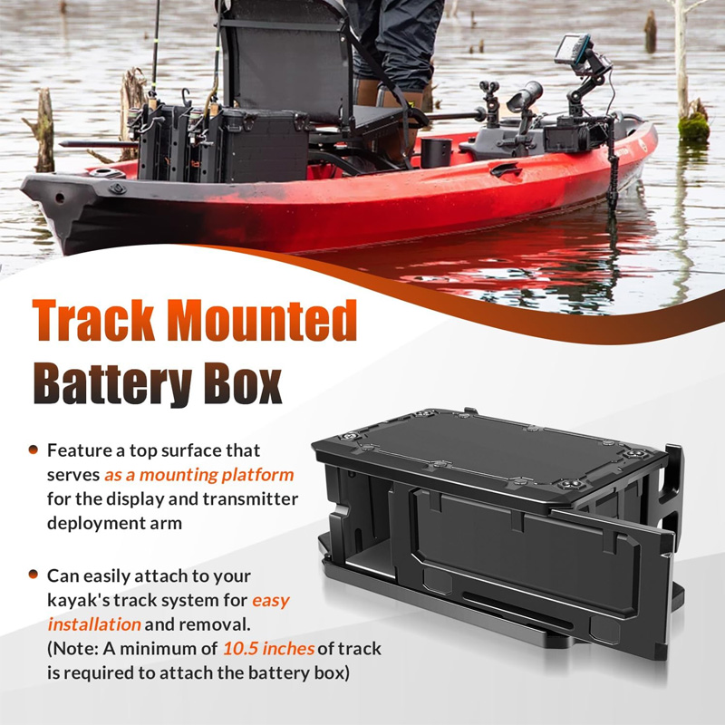 صندوق بطارية مثبت على المسار ل - مراجعة Fish Finder Battery وسعره